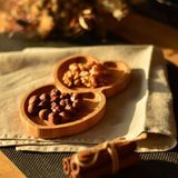 Bambum Amor Açık Kahverengi 19.5 cm 2 Bölmeli Kalp Çerezlik