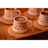 Bambum B0930 Nakkaş 6 Kişilik Fincan Takımı Desen Altlıklı