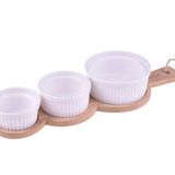 Bambum B1570 4 Parça Yedda Bambu Altlıklı Tadım Kasesi