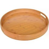 Bambum B2565 Carne Yuvarlak Bambu Tepsi Servis Tepsisi 35Cm