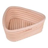 Bambum Bambu Puder Ekmek Mayalama Sepeti Üçgen 16 cm Doğal Hamur Sepeti