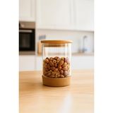 Bambum Corki - Mantar Altlıklı Cam Saklama Kabı 900ML - Standart