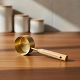 Bambum Escala Ahşap Saplı Gold Ölçü Kaşığı 80 ml