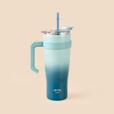 Bambum Horizon 1 lt Lacivert Pipetli Termos Bardak