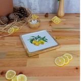 Bambum Kangura Limon Kare Tepsi Küçük
