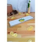 Bambum Kangura - Mango Ağacından Dikdörtgen Tepsi Limon Büyük