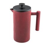 Bambum Linden 800 ml Kırmızı Döküm Demlik French Press
