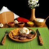 Bambum Penne Servis Tabağı 20 cm Kahverengi