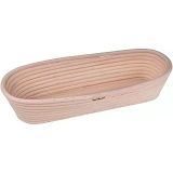 Bambum Puder Oval Ekmek Mayalama Sepeti, 35 cm, Doğal Rattan