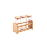 Bambum Saphire - 4 Parça Standlı Baharatlık Seti B5585