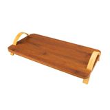 Bambum Vasso Kulplu Sunum Tepsisi Renkli 40x20 cm Şık Tasarım