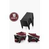 Bambus Home 10'lu Tekli Ayakkabı Rampası Ayakkabı Düzenleyici Organizer