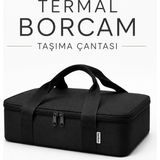 Bambus Home Termal 17L Borcam Saklama Kabı Seyahat Taşıma Çantası Termos Piknik Çantası - Siyah