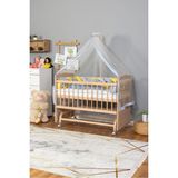 Bamgidoo Anne Yanı Bebek Beşiği Ahşap Mobilya Yeni Doğan Beşik 60X120 - Mavi