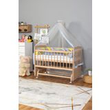 Bamgidoo Anne Yanı Bebek Beşik Ahşap Mobilya Yeni Doğan Beşik 60x120 Uyku Setli