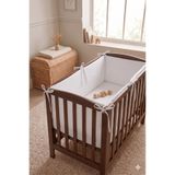 BamgidooMobilya Premium Beşik Yan Koruma Seti BEYAZ 70X130 4 Parça