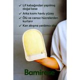Bamirose Organik Doğal Kabak Düz El Geçme Lif Antibakteriyel Özellikli Peeling Lifi - Beyaz