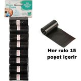 Bamm Bamm Kirli Bebek Bezi Poşeti Çanta Siyah Küçük Boy 120 Adet 8 Rulo Kokusuz Kullanım Kolaylığı
