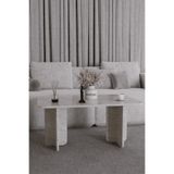 Bamosa Ege Orta Sehpa Yeni Nesil Modern Orta SEHPA90*60 Traverten Mermer Desen