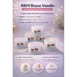 B&Amp;M Beyaz Vazelin Nemlendirici Cilt Bakım Kremi Çok Amaçlı Yoğun Nemlendirici 6 Adet