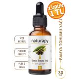 Bamya Tohumu Yağı (Okra Seed Oil) Soğuk Sıkım Sabit Yağ 30 ml Damlalıklı Cam Şişe