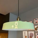 Bamyum Açe Mint Tekli Eskitme Lale Başlık Avize Retro Sarkıt Ofis Showroom Salon Mutfak Avizeleri