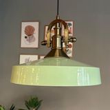 Bamyum Açe Mint Tekli Gemici Eskitme Başlık Avize Retro Sarkıt Ofis Showroom Salon Mutfak Avizeleri