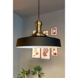 Bamyum Açe Siyah Tekli Eskitme Uzun Tokmak Başlık Avize Retro Sarkıt Ofis Showroom Salon Mutfak Avizeleri