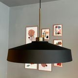Bamyum Açe Siyah Tekli Ince Eskitme Başlık Avize Retro Sarkıt Ofis Showroom Salon Mutfak Avizeleri