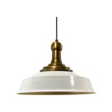 Bamyum Asaletli Eskitme Long Knob Başlık Retro Sarkıt Lamba Restoran Salon Aydınlatma - Beyaz - Gold - 1
