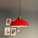 Bamyum Asaletli Kırmızı Tekli Avize Eskitme Kum Saati Başlık Retro Sarkıt Lamba Restoran Salon Aydınlatma