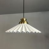 Bamyum Avilla Beyaz Tekli Metal Büyük Avize Kum Saati Başlık Rustik Cafe Mutfak Modern Sarkıt Aydınlatma - 1