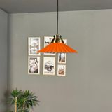 Bamyum Avilla Turuncu Tekli Metal Avize Kum Saati Başlık Cafe Mutfak Modern Sarkıt Aydınlatma