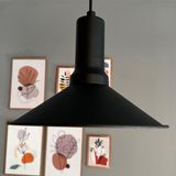 Bamyum Benjamin Siyah Metal Sarkıt Avize Siyah Fener Başlık Rustik Cafe Mutfak Modern Dekoratif Sarkıt - Siyah - Altın