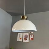 Bamyum Beyaz Yimpi Eskitme Şapka Başlık Avize Sarkıt Lamba Salon Mutfak Avizeleri Pastane Cafe - 1
