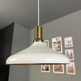 Bamyum Champion Beyaz Iç Beyaz Eskitme Fener Başlık Tekli Avize Sarkıt Salon Mutfak Butik