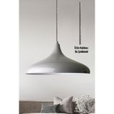 Bamyum Champion Gri Özel Kablo Avize - Alüminyum 35 Cm Cafe Rustik Sarkıt Mutfak Lamba Modelleri