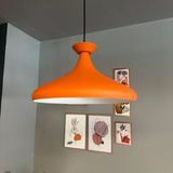 Bamyum Champion Turuncu Tabak Başlık Tekli Avize Sarkıt Salon Mutfak Butik Lamba Aydınlatma Avizeler - 1
