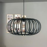 Bamyum Este Siyah Sarkıt Avize Yarım Lale Başlık Iç Mekan Aydınlatma Dekoratif Mutfak Cafe Ofis