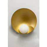 Bamyum Geniş Metal Aplik Mutfak Salon Cafe Ofis Pastane Modern Dekoratif Duvar Lamba Modelleri - Gold
