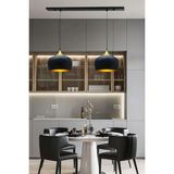 Bamyum Ikili Geniş Çember Siyah Sarkıt Lamba Yemek Masası Oturma Odası Mutfak Salon Otel Showroom - 2