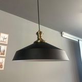 Bamyum Lema Tekli Avize Eskitme Tokmak Başlık Sarkıt Lamba Restoran Cafe Salon Avizeleri - Siyah