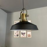 Bamyum Lema Tekli Avize Silindir Eskitme Başlık Sarkıt Lamba Restoran Cafe Salon Avizeleri - Siyah