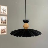 Bamyum Moriva Siyah Metal Avize Q Şapka Başlık Tekli Rustik Cafe Modern Sarkıt Aydınlatma