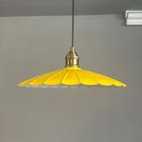 Bamyum Risso Açık Sarı Metal Büyük Avize Lale Başlık Tekli Rustik Cafe Modern Sarkıt Aydınlatma - 1