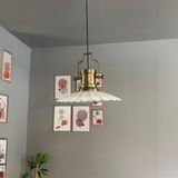 Bamyum Risso Beyaz Metal Büyük Avize Silindir Eskitme Başlık Tekli Rustik Cafe Modern Sarkıt Aydınlatma
