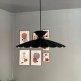 Bamyum Risso Metal Büyük Avize Siyah Tabak Başlık Tekli Rustik Cafe Mutfak Modern Sarkıt Aydınlatma