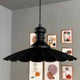 Bamyum Risso Metal Büyük Avize Siyah Tokmak Başlık Tekli Rustik Cafe Mutfak Modern Sarkıt Aydınlatma - 1