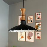 Bamyum Risso Siyah Metal Avize Tekli Uzun Piyon Başlık Rustik Cafe Mutfak Modern Sarkıt Aydınlatma
