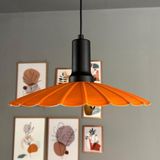 Bamyum Risso Turuncu Metal Büyük Avize Siyah Fener Başlık Tekli Rustik Cafe Mutfak Modern Sarkıt Aydınlatma